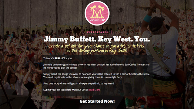 Margaritaville.tv: Jimmy Buffet Really for You Concert Facebook Contest