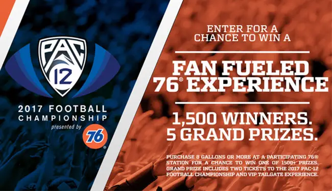 PAC12 Fan-Fueled 76 Experience