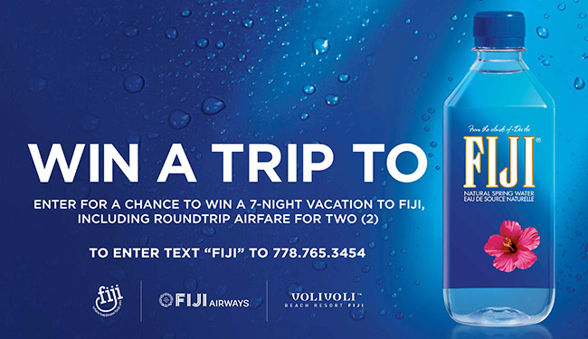 Win a trip to Fiji
